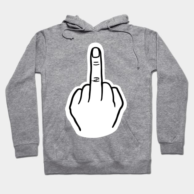 Middle finger Hoodie by helengarvey